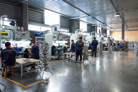 Rim polishing department